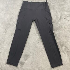 SOLD- Athleta Salutation Cargo 7/8‎ Tight Legging Black Sz M Gym Yoga Athletic